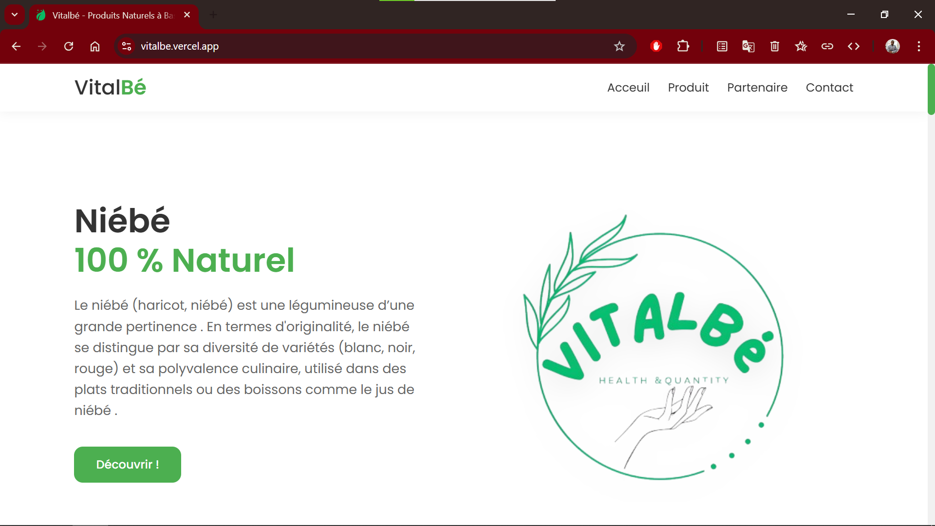 Site Vente Vitalbé