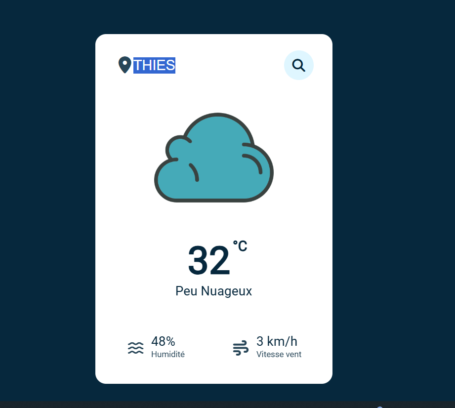 Application Web Météo